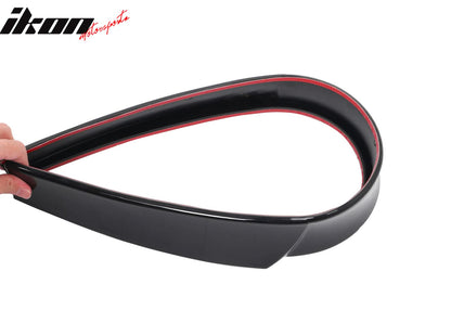 Universal Fitment Gloss Black Adjustable Rear Top Roof Spoiler Lip ABS
