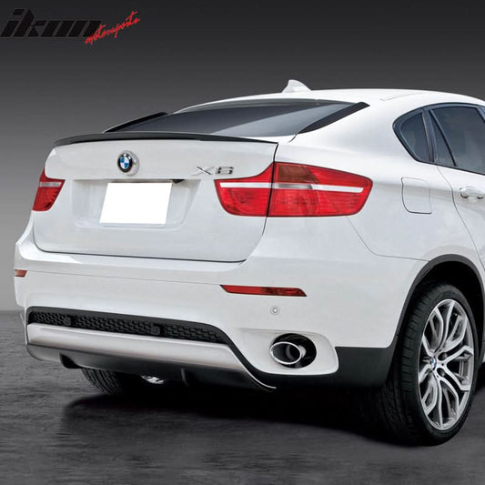 2008-2014 BMW E71 X6 Performance Style Matte Black Rear Spoiler Wing
