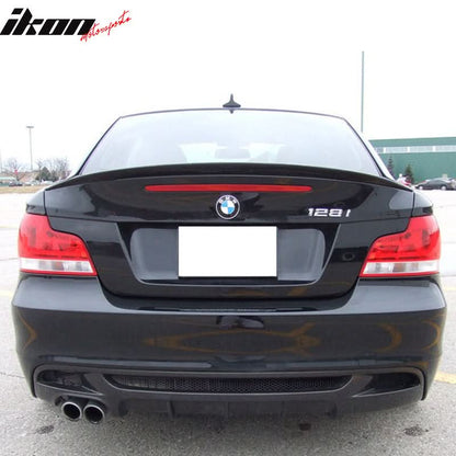2007-2011 BMW E82 1 Series P Style Matte Black ABS Rear Spoiler Wing