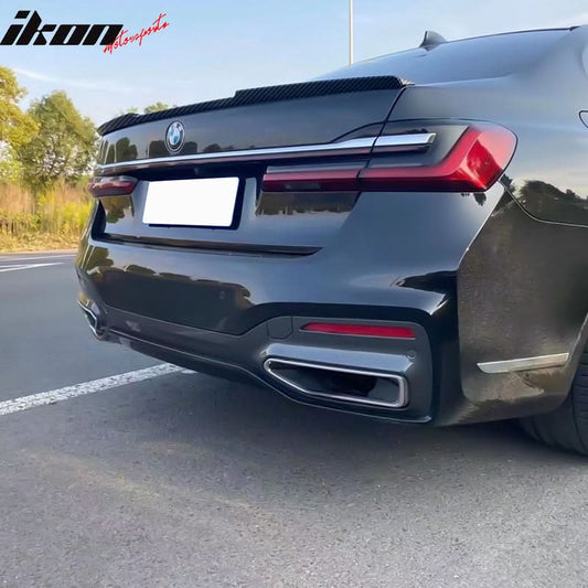 2020-2022 BMW 7 G12 IK Style Carbon Fiber Print Rear Spoiler ABS