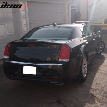 2011-2023 Chrysler 300 Painted #PX8 Black Rear Spoiler Wing ABS