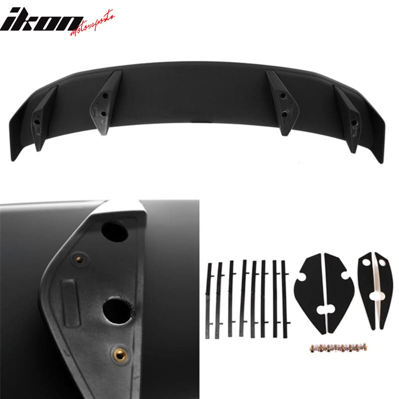 2010-2014 Ford Mustang LS Style Matte Black Rear Spoiler Wing ABS