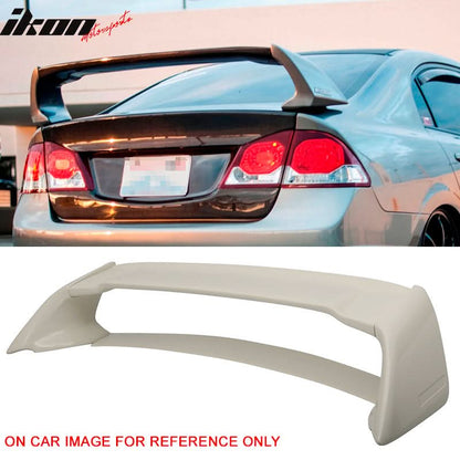 2006-2011 Honda Civic Rear Spoiler Wing Mugen Style ABS