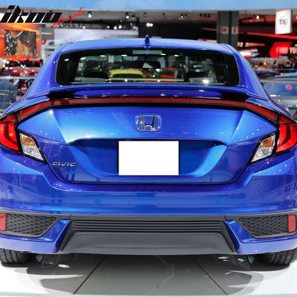 2016-2020 Honda Civic X 10th GEN 2Dr Coupe Rear Trunk Spoiler Wing ABS