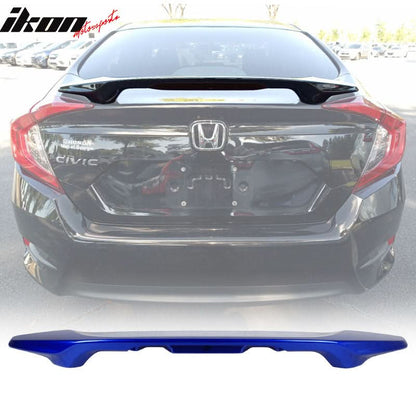 2016-2021 Honda Civic X Sedan Trunk Spoiler with LED Brake Light ABS