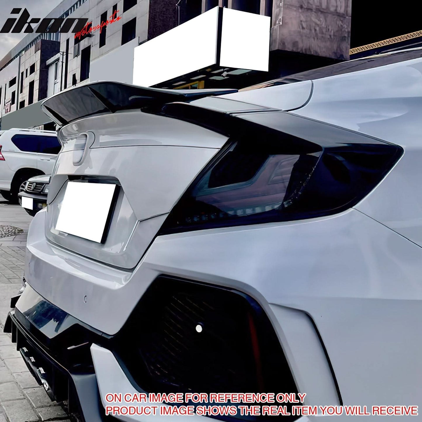 2016-2021 Honda Civic Sedan R Style Trunk Spoiler ABS