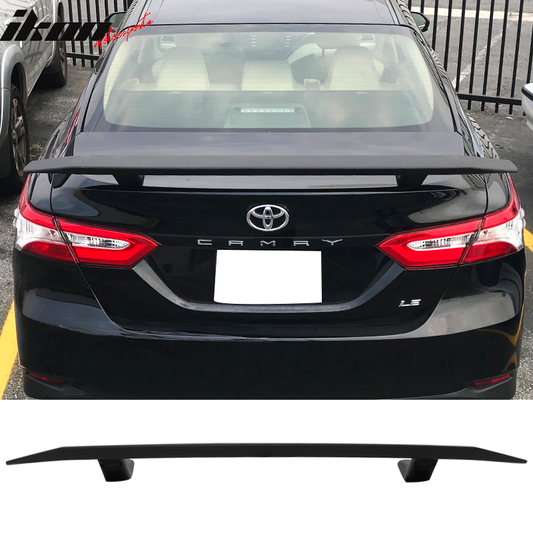 Universal Fitment Ikon Style Matte Black Rear Trunk Spoiler Wing ABS