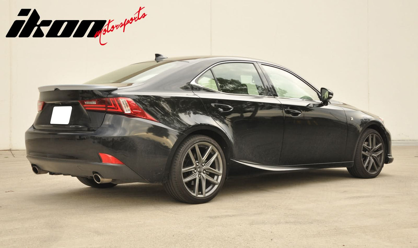 2014-2020 Lexus IS250 Sedan F-Sport Style Unpainted Gray Trunk Spoiler
