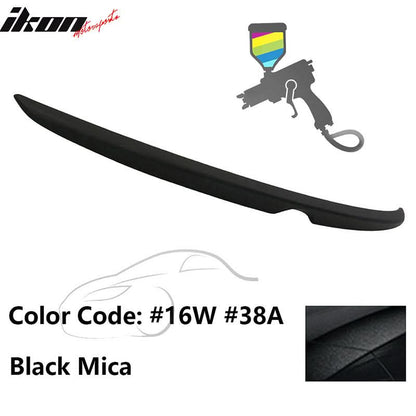 Matte Fits 14-18 Mazda 3 Mazda3 Sedan Flush Factory Trunk Spoiler