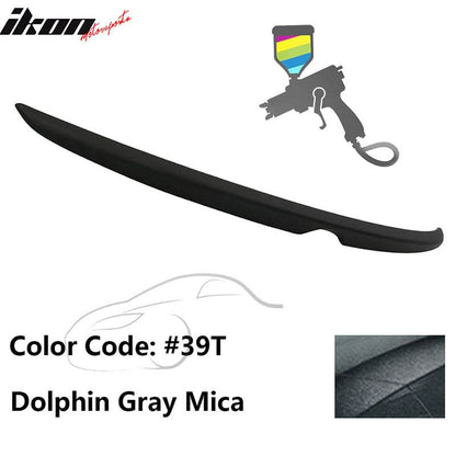 Matte Fits 14-18 Mazda 3 Mazda3 Sedan Flush Factory Trunk Spoiler