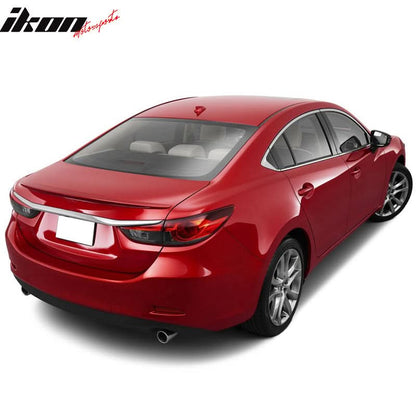 2014-2021 Mazda 6 Sedan Flush mount Painted Trunk Spoiler ABS