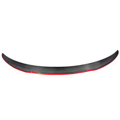 2013-2018 Benz CLA C117 FD Style Red Line Trunk Spoiler Carbon Fiber