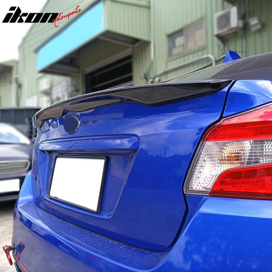 2015-2021 Subaru WRX D2 Style Unpainted Black Rear Trunk Spoiler ABS