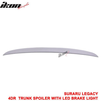 05-09 Subaru Legacy Sedan Black Rear Spoiler Wing LED Brake Light FRP