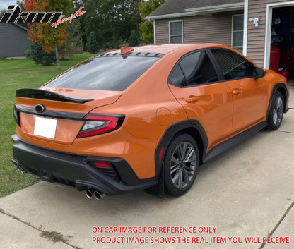 2022-2025 Subaru WRX R Style Matte Black Rear Trunk Spoiler ABS