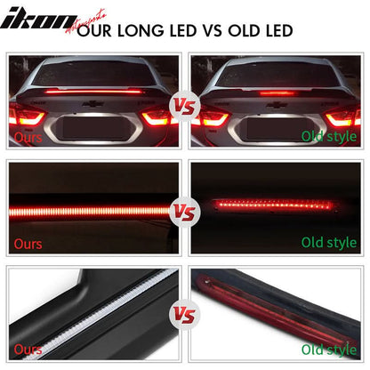 2015-2023 Ford Mustang Coupe Convertible Long LED Trunk Spoiler ABS