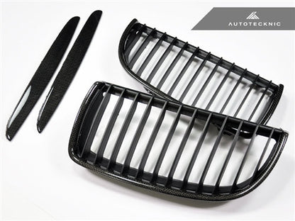 AutoTecknic Carbon Fiber Front Grille Set - BMW E90 Sedan | E91 Wagon | 3-Series