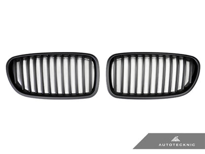 AutoTecknic Stealth Black Front Grille Set - BMW F10 Sedan | F11 Wagon | 5-Series