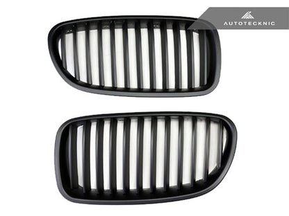 AutoTecknic Stealth Black Front Grille Set - BMW F10 Sedan | F11 Wagon | 5-Series