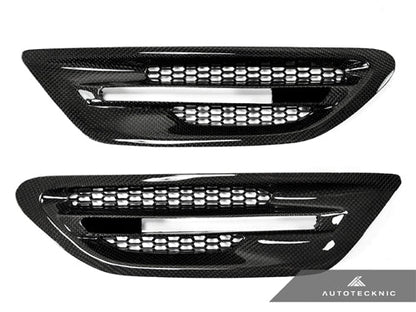 AutoTecknic Replacement Carbon Fiber Fender Vents - BMW F10 M5