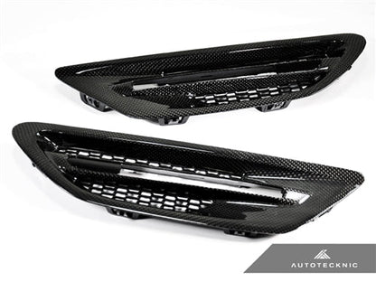 AutoTecknic Replacement Carbon Fiber Fender Vents - BMW F10 M5