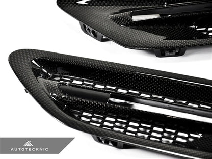 AutoTecknic Replacement Carbon Fiber Fender Vents - BMW F10 M5
