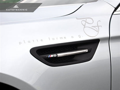 AutoTecknic Replacement Stealth Black Fender Vents - BMW F10 M5