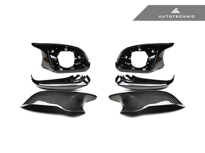AutoTecknic Version III M-Inspired Dry Carbon Mirror Housing Kit - BMW F22 2-Series | F30 3-Series | F32 4-Series | F87 M2