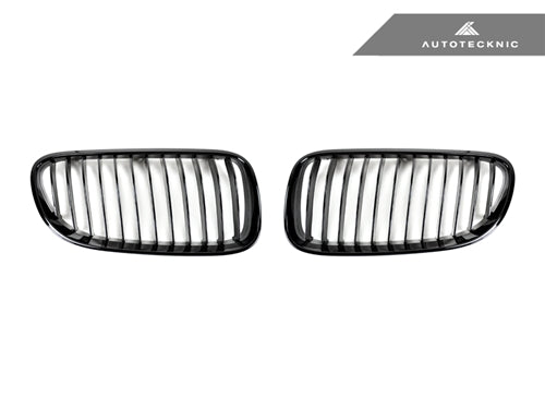 AutoTecknic Gloss Black Front Grille Set - BMW E92 Coupe | E93 Cabrio | 3-Series LCI