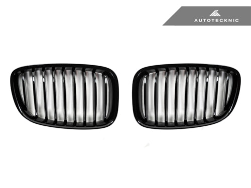 AutoTecknic Gloss Black Front Grille Set - BMW F07 5-Series Gran Turismo