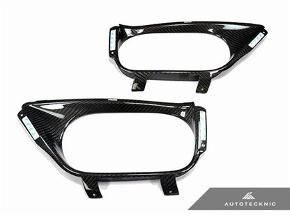 AutoTecknic Dry Carbon Exhaust Shield - Nissan R35 GTR