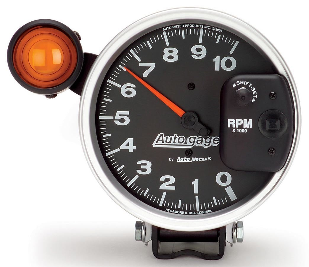 TACHOMETER 10K RPM BLACK