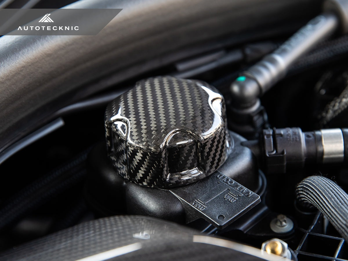 AutoTecknic Dry Carbon Charge Cooler Tank Cap Cover - BMW F10 M5