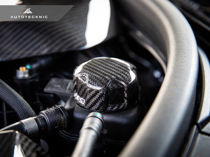AutoTecknic Dry Carbon Charge Cooler Tank Cap Cover - BMW F91/ F92/ F93 M8