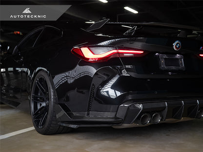AutoTecknic Dry Carbon Rear Splitter Winglet Set - BMW G80/ G81 M3 | G82/ G83 M4