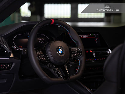 AutoTecknic LCI Carbon Steering Wheel Trim - BMW G22/ G26 4-Series 2025-Up