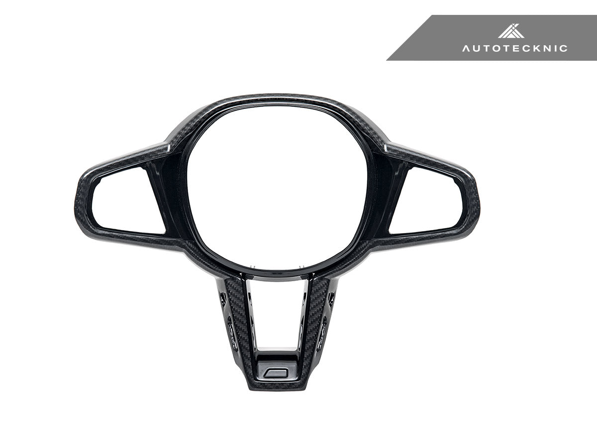 AutoTecknic LCI Carbon Steering Wheel Trim - BMW G22/ G26 4-Series 2025-Up