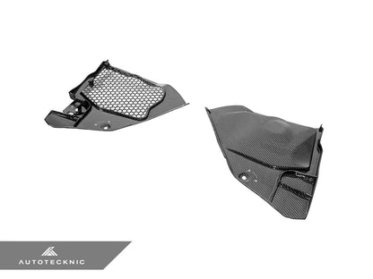 AutoTecknic Dry Carbon Engine Cowl Panel Trim Set - Toyota A90 Supra 2020-Up