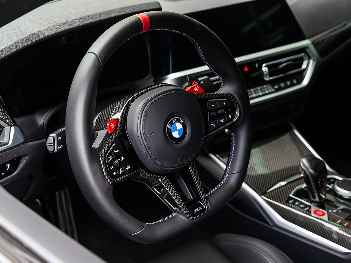 AutoTecknic LCI Carbon Steering Wheel Trim - BMW G42 2-Series 2025-Up