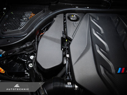 AutoTecknic Pre-Preg Carbon Engine Cover Extension Set - BMW G90/ G99 M5