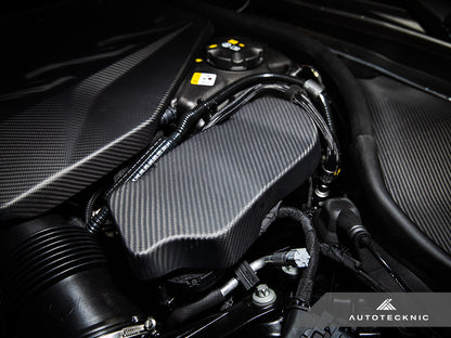 AutoTecknic Pre-Preg Carbon Engine Cover Extension Set - BMW G90/ G99 M5