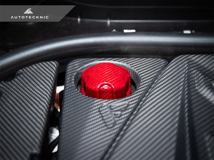 AutoTecknic Dry Carbon Charge Cooler Tank Cap Cover - BMW F87 M2 Competition / M2 CS