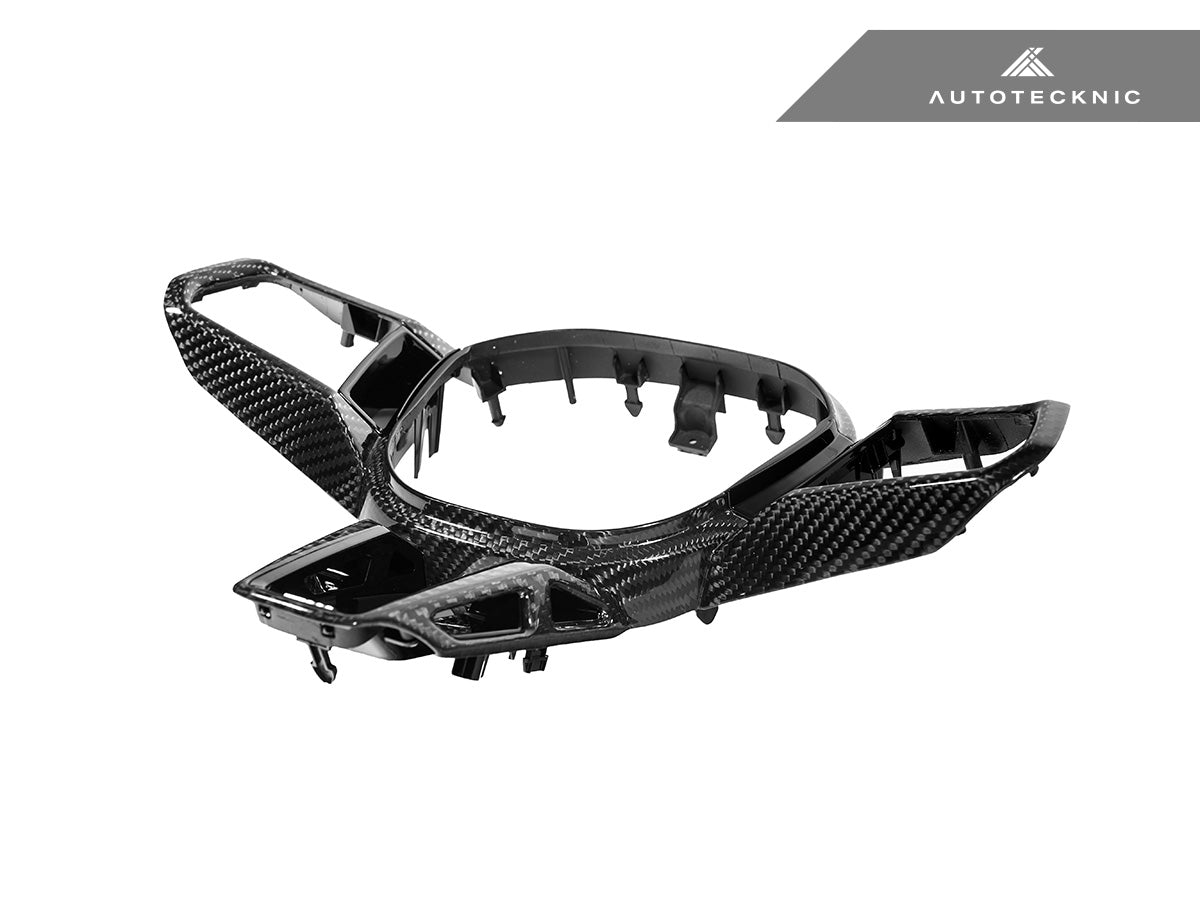 AutoTecknic Carbon Fiber Steering Wheel Trim - BMW G45 X3 M-Sport