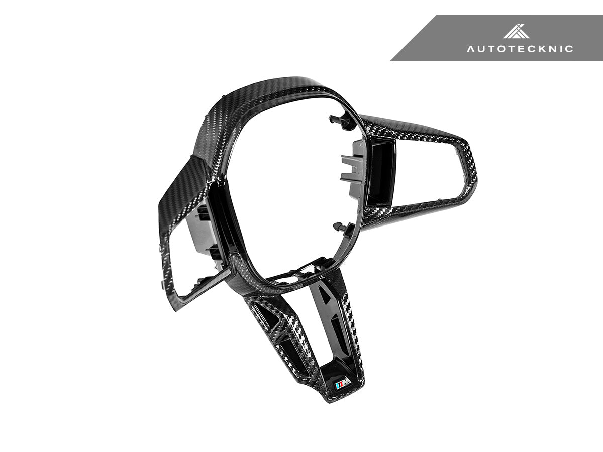 AutoTecknic Carbon Fiber Steering Wheel Trim - BMW G45 X3 M-Sport