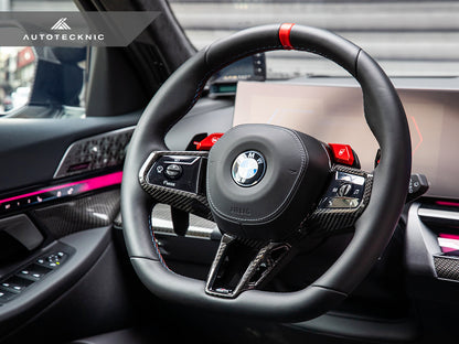 AutoTecknic Carbon Fiber Steering Wheel Trim - BMW G90/ G99 M5