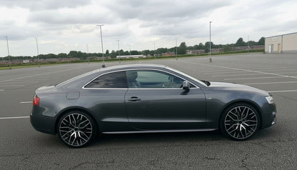 AU1 20X9 5X112 +32 66.6 Black Machined Face