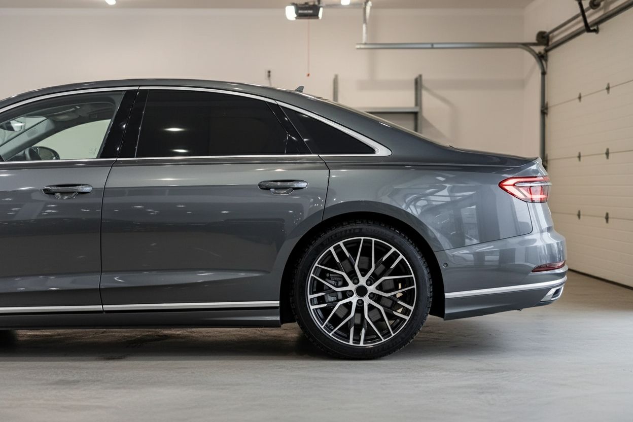 AU1 21x9.5 5x112 +36 66.6 Black Machined Face