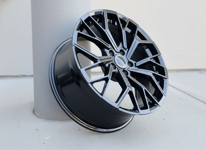 AU18 19x8.5 5x112 +32 66.6 Gloss Black