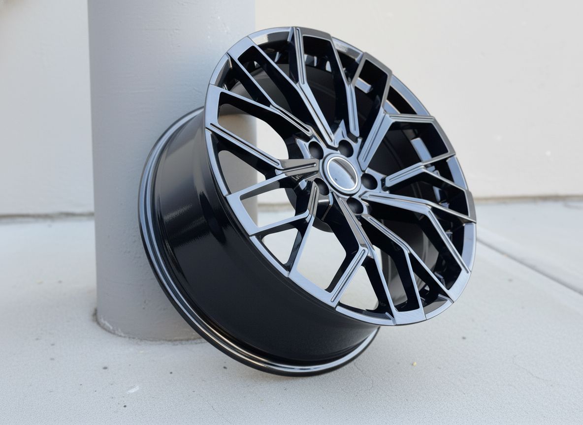 AU18 21x9.5 5x112 +26 66.6 Gloss Black