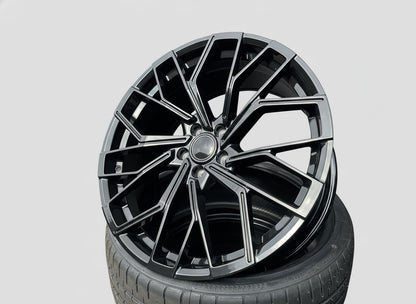 AU18 19x8.5 5x112 +32 66.6 Gloss Black